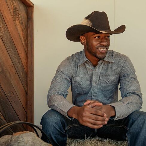 Stetson Skyline Black Felt Cowboy Hat, Black, 7 7/8 in Kuwait