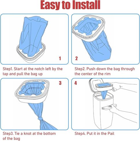 10 عبوات من أكياس إعادة تعبئة فضلات القطط، خرطوشة متوافقة مع معيار Litter Cat Genie، عبوات سطل Plus وXL، أكياس نفايات الحيوانات الأليفة، صندوق فضلات القطط in Kuwait