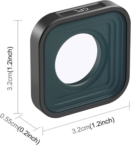 Action Camera CPL Lens Filter for GoPro HERO13 Black /12 Black /11 Black /11 Black Mini /10 Black /9 Black, Ultra Clear CPL Filter for GoPro Hero Series, GoPro Photography Accessories in Saudi Arabia