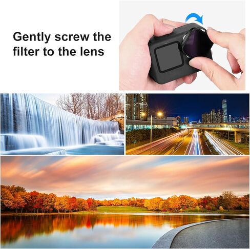 Action Camera CPL Lens Filter for GoPro HERO13 Black /12 Black /11 Black /11 Black Mini /10 Black /9 Black, Ultra Clear CPL Filter for GoPro Hero Series, GoPro Photography Accessories in Saudi Arabia