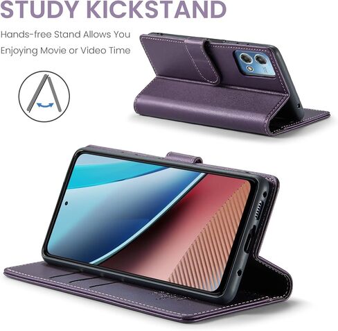 for Moto G Stylus 5G 2023 Wallet Case with RFID Blocking Credit Card Holder,PU Leather Flip Kickstand Shockproof Cover Women Men for Motorola Moto G Stylus 5G 2023 Phone Case(Purple) in Saudi Arabia
