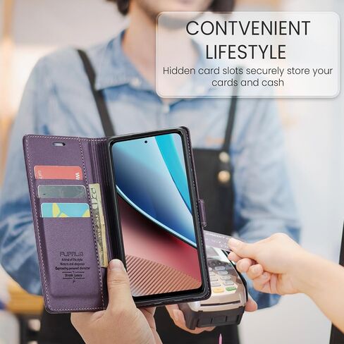 for Moto G Stylus 5G 2023 Wallet Case with RFID Blocking Credit Card Holder,PU Leather Flip Kickstand Shockproof Cover Women Men for Motorola Moto G Stylus 5G 2023 Phone Case(Purple) in Saudi Arabia