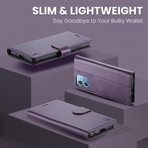 for Moto G Stylus 5G 2023 Wallet Case with RFID Blocking Credit Card Holder,PU Leather Flip Kickstand Shockproof Cover Women Men for Motorola Moto G Stylus 5G 2023 Phone Case(Purple) in Saudi Arabia
