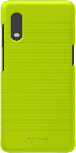 Case Compatible with Samsung Galaxy XCover Pro Phone Model SM-G715. Durable Slim Protective Hard Cover Ribbed Case (Lime Green) in Saudi Arabia