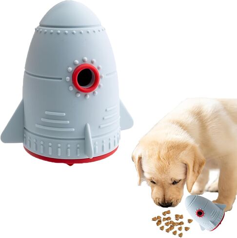 Rocket Interactive Dog Toys for Small Dogs, Dog Puzzle Toy, Treat Dispensing Dog Toys for Moderate Chewers,Puppy Teething Toys to Keep Them Busy, Dog Essentials in Saudi Arabia