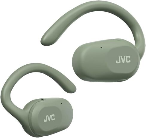 JVC nearphones Open Ear True Wireless Headphones with Pivot Motion Mecanism, 16mm Large Drivers Sound, Single Ear use, BT 5.4, Long Battery Life (up to 26 Hours) - HANP40TB (Black) in Kuwait