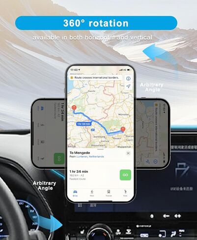 Car Phone Holder for Toyota Highlander Accessories 2020-2024 2021 2022 2023 Mount Cell Phone Holder Fit for Most Smartphones(2020-2024 8 inch Screen Only) in Saudi Arabia