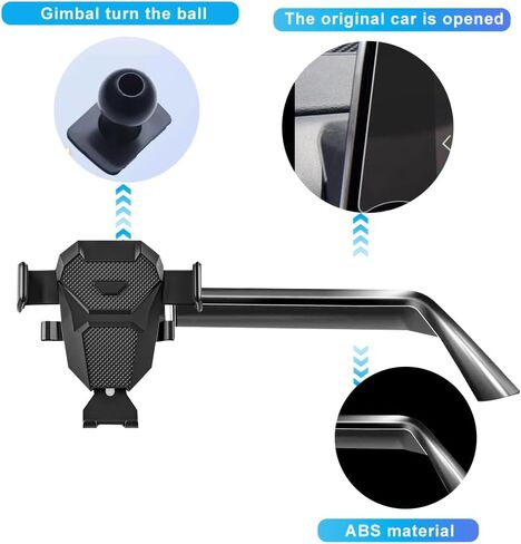 Car Phone Holder for Toyota Highlander Accessories 2020-2024 2021 2022 2023 Mount Cell Phone Holder Fit for Most Smartphones(2020-2024 8 inch Screen Only) in Saudi Arabia
