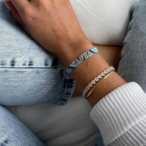 سوار تنس مملوء بالذهب 14 قيراط | سوار تنس كلاسيكي مكعب زركونيا 3 مم | أساور ربط ذهبية للنساء 6.15/6.75/7.15 بوصة in Kuwait