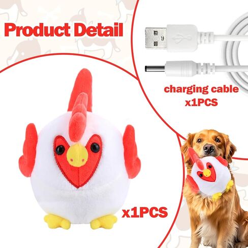 Interactive Dog Toys, Tennis Balls for Dogs with Pop Songs and Recording Mode, Rechargeable Active Self Moving Ball for Small/Medium/Large Puppy Dogs to Keep Them Busy, Dog Toys for Boredom Exercise in Saudi Arabia