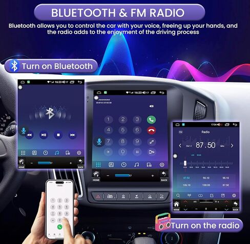 Car Radio for Ford Focus 2012-2018: 8 Core 4G+64G 10.4 Inch Touch Screen Stereo Head Unit Replacement with Wireless Carplay/Android Auto, Built-in Bluetooth GPS WiFi FM SWC Mirror Link Backup Camera in Saudi Arabia
