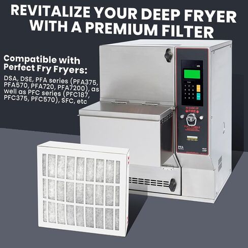83544 2FV803 2FR00801 HEPA & Carbon Filter for Perfect Fry Ventless Deep Fryers PFA570 PFC570 - Odor & Grease Removal, Easy Replacement (83544 Filter) in Saudi Arabia