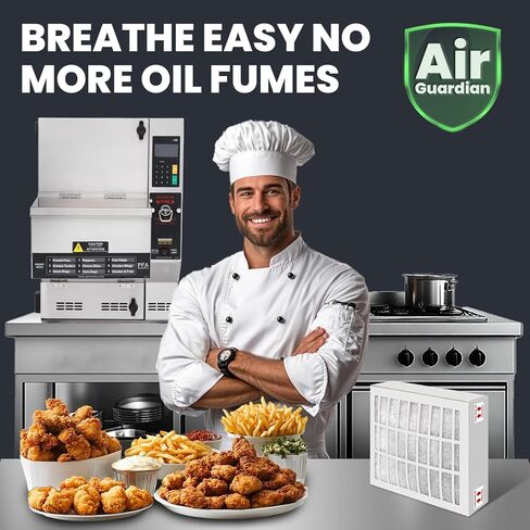 83544 2FV803 2FR00801 فلتر HEPA والكربون لمقلاة عميقة بدون فتحات PFA570 PFC570 - إزالة الرائحة والشحوم، استبدال سهل (فلتر 83544) in Kuwait