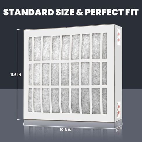 83544 2FV803 2FR00801 فلتر HEPA والكربون لمقلاة عميقة بدون فتحات PFA570 PFC570 - إزالة الرائحة والشحوم، استبدال سهل (فلتر 83544) in Kuwait