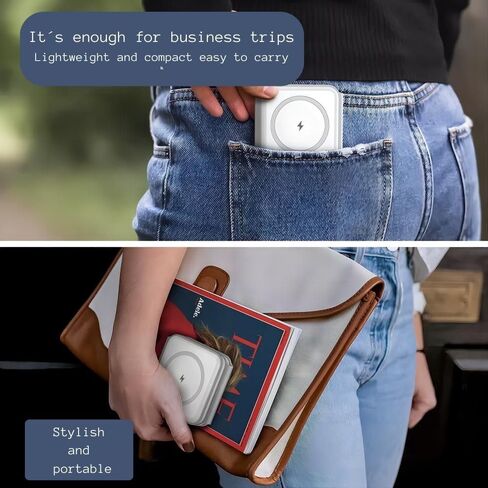 3 in 1 Wireless Charger for iPhone, Magnetic Foldable 3 in 1 Charging Station, Magnetic Pad, Travel Charger for Multiple Devices for iPhone 15/14/13/12 Series, AirPods Pro, iWatch in Saudi Arabia