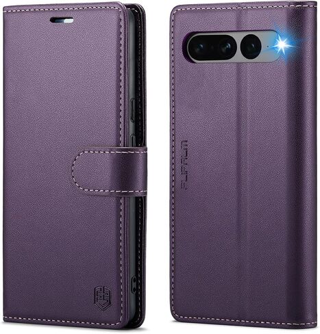 for Google Pixel 7 Pro Wallet Case with RFID Blocking Credit Card Holder, PU Leather Folio Flip Kickstand Protective Shockproof Cover Women Men for Pixel 7 Pro 5G Phone case(Purple) in Saudi Arabia