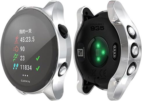 REYDA 2 Pack Watch Case Compatible for Garmin Forerunner 945/935 Screen Protector, Ultra-Thin Soft TPU HD Clear Bumper Case Scratch Resistant All Around Protective Cover for Garmin Forerunner 935/945 in Saudi Arabia