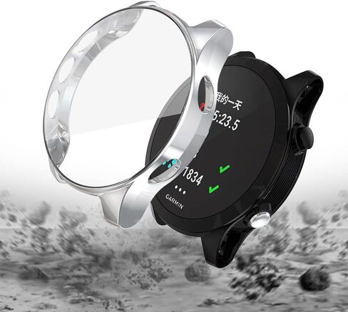 REYDA 2 Pack Watch Case Compatible for Garmin Forerunner 945/935 Screen Protector, Ultra-Thin Soft TPU HD Clear Bumper Case Scratch Resistant All Around Protective Cover for Garmin Forerunner 935/945 in Saudi Arabia
