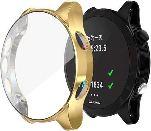REYDA 2 Pack Watch Case Compatible for Garmin Forerunner 945/935 Screen Protector, Ultra-Thin Soft TPU HD Clear Bumper Case Scratch Resistant All Around Protective Cover for Garmin Forerunner 935/945 in Saudi Arabia