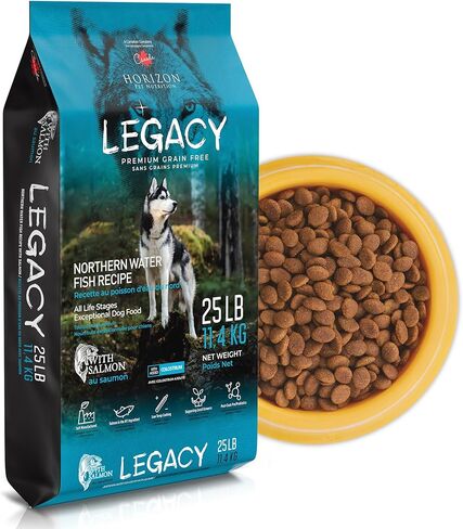 LEGACY Premium Grain-Free Dog Food | Northern Water Fish Dry Dog Food Recipe | Nutritious Salmon Formula Dog Food for All Life Stages | 25 lb in Saudi Arabia