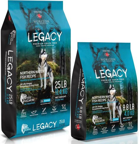 LEGACY Premium Grain-Free Dog Food | Northern Water Fish Dry Dog Food Recipe | Nutritious Salmon Formula Dog Food for All Life Stages | 25 lb in Saudi Arabia