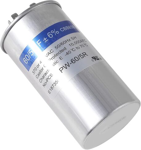 2 حزمة 45 + 5 فائق التوهج ± 6٪ 45/5 MFD 370/440 VAC CBB65 مكثف دائري لبدء التشغيل المزدوج لمكيف الهواء المكثف المستقيم البارد أو الحراري أو محرك التيار المتردد وبدء تشغيل المروحة in Saudi Arabia
