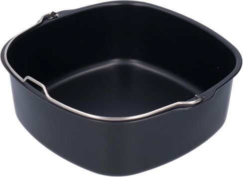 Air Fryer Accessories, 8.7 inch Cake Barrel Nonstick Air Fryer Cake Mold Pizza Pan Bread Baking Basket Accessories for HD9925 HD9860 HD9905/01 Air Fryer(22cm / 8.7in) in Saudi Arabia