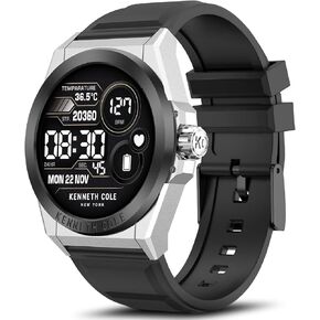 Bebinca Smart Watch for Men Compatible with iPhone Samsung Android Phone, 1.32'' HD Screen IP68 Waterproof Bluetooh Fitness Tracker Heart Rate/Sleep Monitor(Black-Gold)