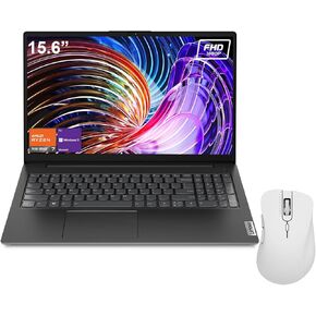 Lenovo Newest V15 Laptop | 15.6" FHD Anti-Glare Display | AMD Ryzen 7 7730U | 40GB RAM | 1TB PCIe SSD | HDMI | Type-C | Webcam | Wi-Fi | THUNDEROBOT Wireless Ergonomic Mouse | Windows 11 Pro | Black