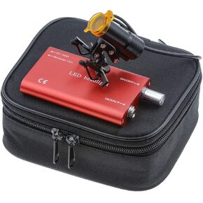 BONEW Head Lamp with Filter Clip-on Type for All Glasses + Cloth Bag DY-007 (Black)