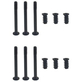 60 PCS Case Fan Long Short Screws Kit #6-32 x 30 MM and M5x10 MM Computer Chassis Fan Components Black Radiator Fan Screws for Computer Case Fan Mount