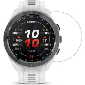 Disscool Tempered Glass Screen Film Protector Compatible with Garmin Approach S70 47mm, 0.33mm Protector Anti Scratch Smart Watch Accessory