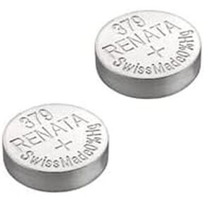 Renata 379 SR521SW Batteries - 1.55V Silver Oxide 379 Watch Battery (2 Count)