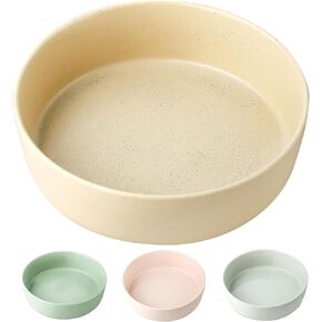 UBEE Ceramic Dog Bowl Set of 2, 7 inch Dog Dish Dog Food Bowl, Pet Food Water Dish Feeding for Medium Small Dogs and Large Cat, Sage Green