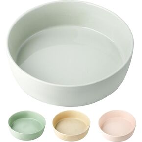 UBEE Ceramic Dog Bowl Set of 2, 7 inch Dog Dish Dog Food Bowl, Pet Food Water Dish Feeding for Medium Small Dogs and Large Cat, Sage Green