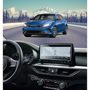 (2 Pack Screen Protector for 2022 2023 2024 Kia Forte GT/GT-Line/GT Manual 10.25 Inch HD Anti-Fingerprint 9H Hardness Tempered Glass Protective Film Car Radio Accessories