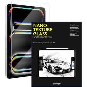 Screen Protector for Apple iPad 13" Pro (M4) - Nano Texture Glass Paper Feeling Anti Glare Makes HB lead pencil friction
