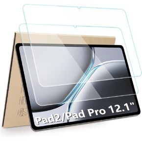 2-Pack Screen Protector Compatible with Oneplus Pad2/ Pad Pro 12.1" Tablet, [HD Clarity] [9 Hardness] Tempered Glass Replacement for Oneplus Pad2/ Pad Pro 12.1 inch