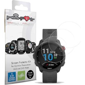 Screen Protector Kit for Garmin Forerunner 245 & 245 Music (Tempered Glass) 3-Pack