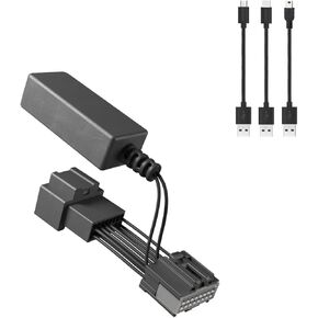 Dashcam Power Adapter (16-pin Type A) for Ford Vehicles. Compatible with Select Bronco, F150 and More. Connects to Rearview Mirror, Built-in USB Power Source