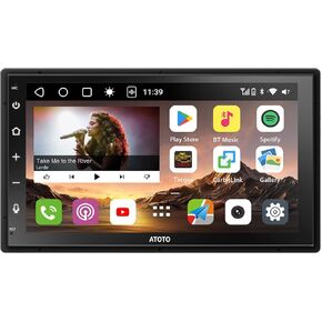 S8 7inch Android Car Stereo, Add ChatGPT to Double Din Car Radio,Wireless CarPlay, Wireless Android Auto, QLED Touchscreen, 4G LTE WiFi, Dual Bluetooth, 4G+32G, SCVC, 32B-EQ DSP, VSV