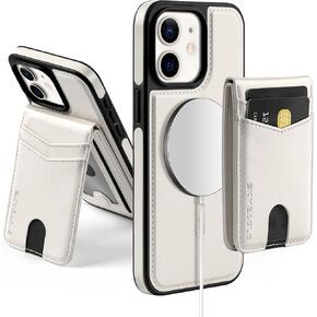 for Compatible Magsafe Magnetic 2 in 1 Detachable iPhone 11 Wallet Case with Card Holder,for Women Men,PU Leather RFID Blocking Flip Kickstand Credit Slots for Apple 11 6.1",Brown