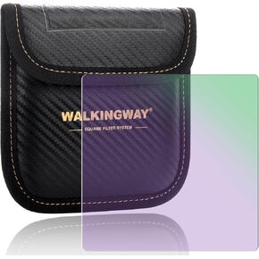 Walking Way Natural Night Filter 100x100mm Ultra-Thin 2mm Anti-Light Pollution Filter for Night Sky/Star/Astrophotography/Cityscapes Light Pollution Reduction Filter
