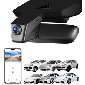4K Dash Cam for Porsche Cayenne(E2 92A) 2011-2018,Macan 2015-2024, 911(991) 2011-2019, Panamera(970) 2010-2016, Boxster/Cayman(981) 2013-2016, 718 Boxster/Cayman/Spyder(982) 2017-2024 Model B