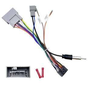 16Pin ISO Aftermarket Radio Harness Adapter for Honda 2008-2017 Acura 2013-2017, 16Pin Android Car Stereo Wiring Harness with SWC Reverse Antenna Cable for Honda Accord CR-Z Odyssey Acura ILX RDX
