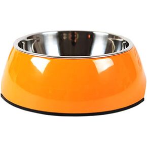 Pet Bowls Stainless Steel Dog Cat Pet Bowl Universal Pet Water and Food Bowls 4 Sizes and 5 Colors Available (M, Pink)