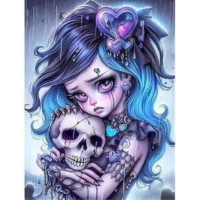 cdjlddww ثلج الماس مجموعات الطلاء للبالغين، عيد الميلاد ثلج الماس مجموعات الرسم الفني، DIY كامل جولة الحفر جوهرة الفن لجدار المنزل 12 × 16 بوصة