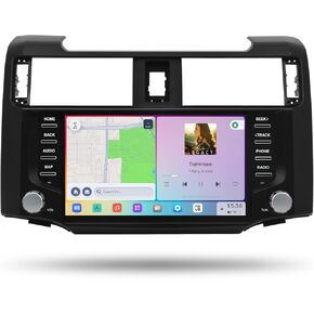 ستيريو سيارة 8 جيجابايت + 256 جيجابايت لسيارة Toyota 4Runner 2010-2023 مع Carplay وAndroid Auto، وحدة عرض QLED مقاس 9 بوصات، Vivid 13، نظام تحديد المواقع العالمي (GPS)، DTS، 4G LTE/5G WiFi، Android 13، جيروسكوب