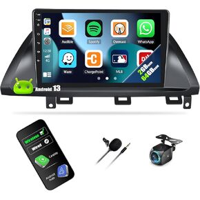 2+64G Android 13 Car Stereo for Honda Odyssey (LHD) 2005-2010 with Wireless CarPlay Android Auto, 10.1" Touchscreen in Dash GPS Radio with WiFi Mirror Link Bluetooth FM RDS EQ SWC Backup Camera in Kuwait