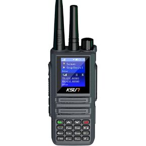 KSUN 4G Network Radio & UHF Two Way Radio WiFi Walkie Talkie Long Range with Bluetooth Dual PTT Antenna Handheld Transceiver w/GPS, POC Mobile Radio, Type-C Charging, ZL8668